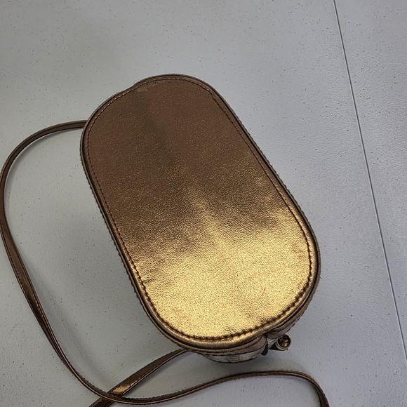 Vintage Benchmade leatherworks Inc. braided gold silver leather structured bag - Picture 5 of 12